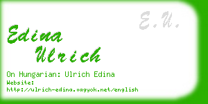 edina ulrich business card